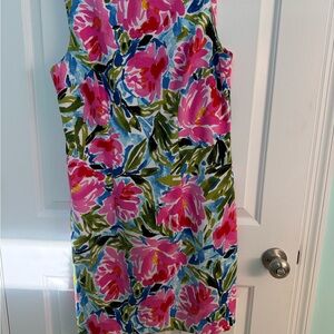 Vibrant Floral Print Dress